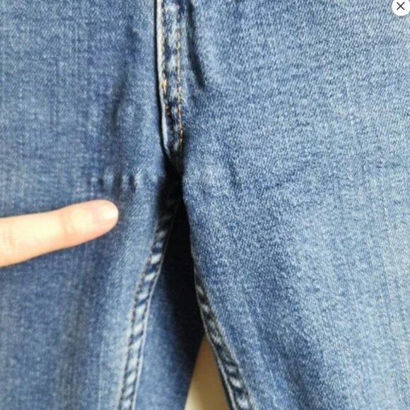 Re/Done |Button fly Ultra High Rise Skinny Ankle Crop size 26 - Picture 6 of 8